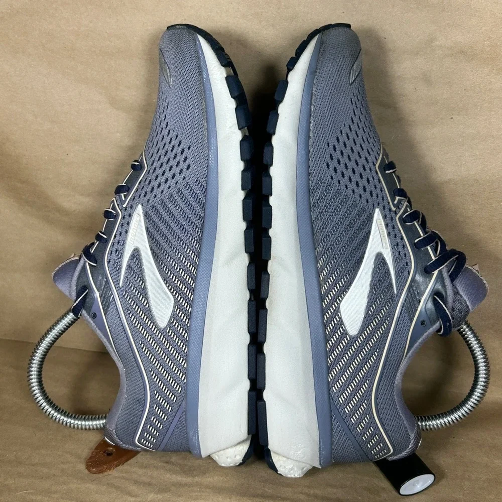 Brooks Ghost 12 Running Shoes Mens 6.5 Wide D Blue Grey Mesh 1203051D086